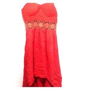 Love Cuture High Low Red Dress - Size S (NWT)